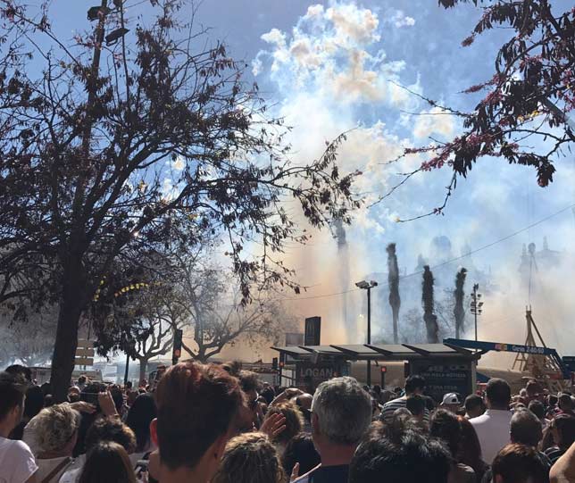 Mascletà en Valencia #EventoFallas